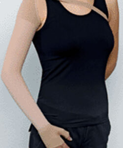 Sigvaris 503 Traditional Natural Rubber Combined Arm Sleeve w/Mitten, Thumb-Piece & Support Strap RAL Ccl 2 (23-32mmHg)