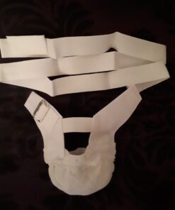 Type 3 64A Scrotal Oedema Suspensory Bandage with Spacious Soft, White Cotton Net Pouch & Sateen Front - LIMITED STOCK