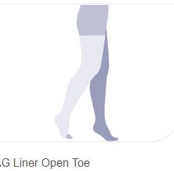 JOBST FarrowWrap Thigh Length (AG) Terry Cloth Liner without Compression -TG Soft Open Toe - Provides a smooth base and skin protection under the outer wrap piece