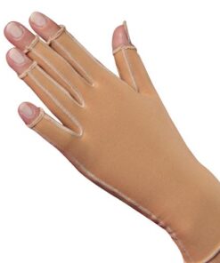 Burns & Scars Compression Glove (20-36 mmHg) with Open-Fingers for Burns, Lymphoedema, Keloid, Skingraft or Post-Operative Scarring