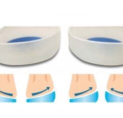Pronation and Supination Silicone Heel Cups with Central Spur - Medical Grade