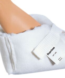 Heel Protector with Elasticated Velcro Fastening Polyester for Bed-Bound Patients
